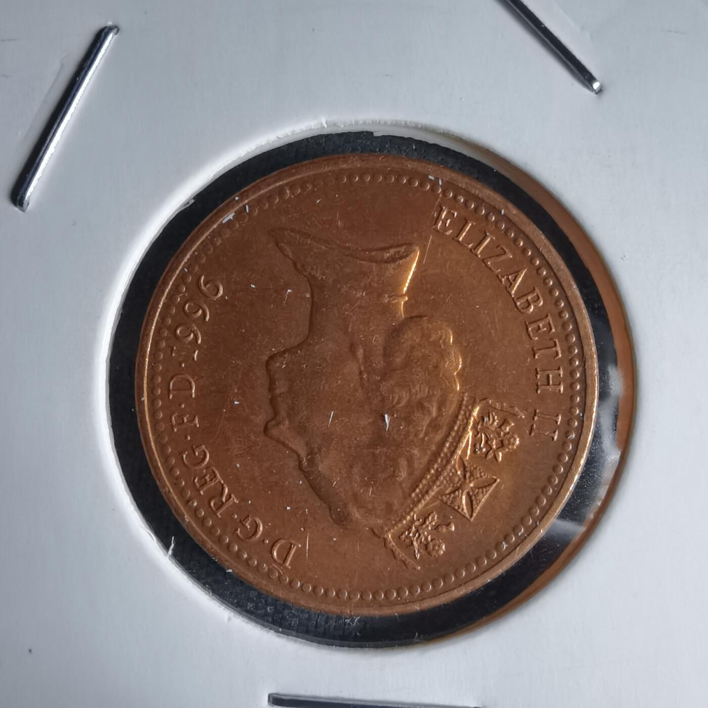 沼泽如烟--第988场 英国1996年1便士