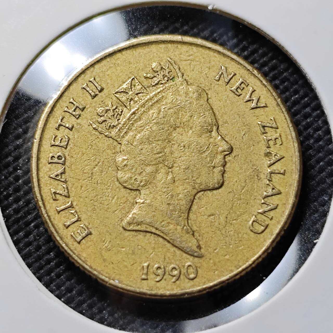 KK钱币收藏小铺  第394期  2月预留时间 周末发货  1990新西兰1元