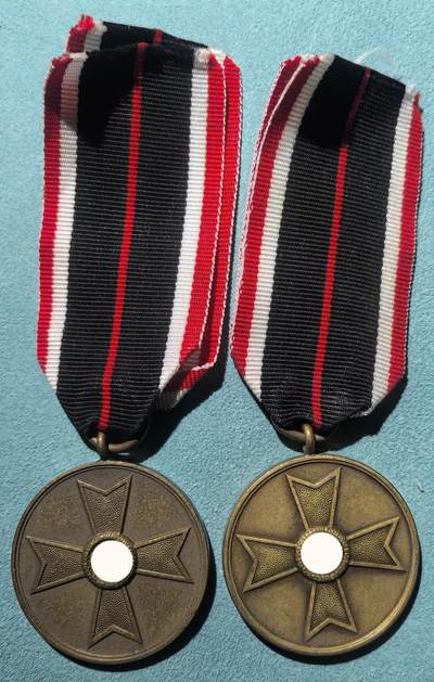 盛世勋华——号角文化勋章邮票专场拍卖第304期 - 德国（1939）战功十字奖章 铜质 2枚