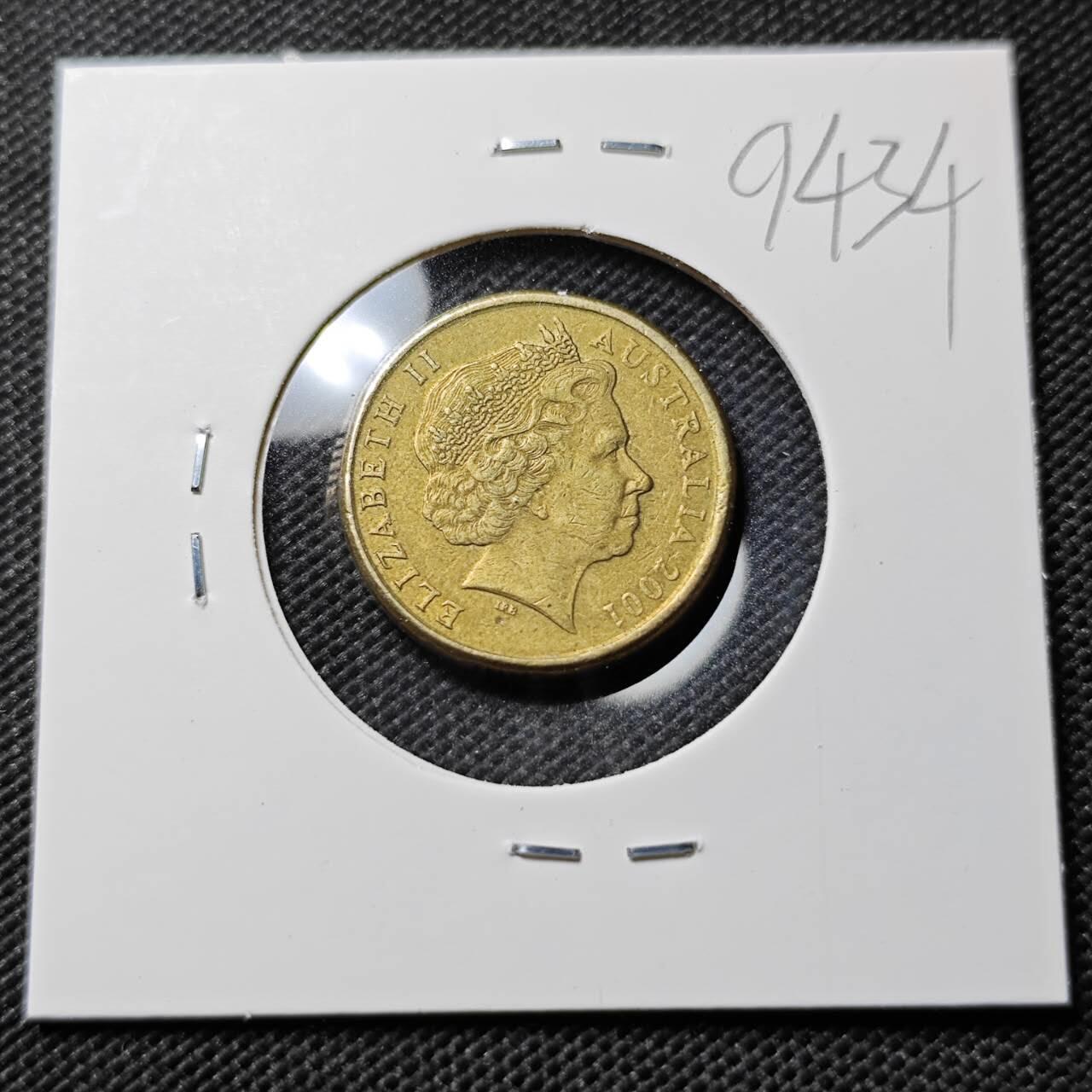 KK钱币收藏小铺  第394期  2月预留时间 周末发货 2001澳大利亚土著人2元 