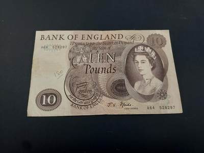 博彦收藏   2月9日 8点钱币专场 全场包邮 - 英国女皇旧版10镑 流通品