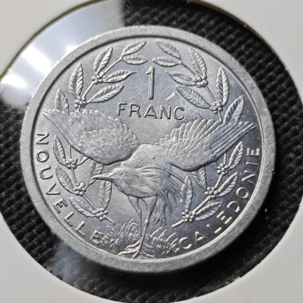 KK钱币收藏小铺  第394期  2月预留时间 周末发货 1981法属新喀里多尼亚1法郎