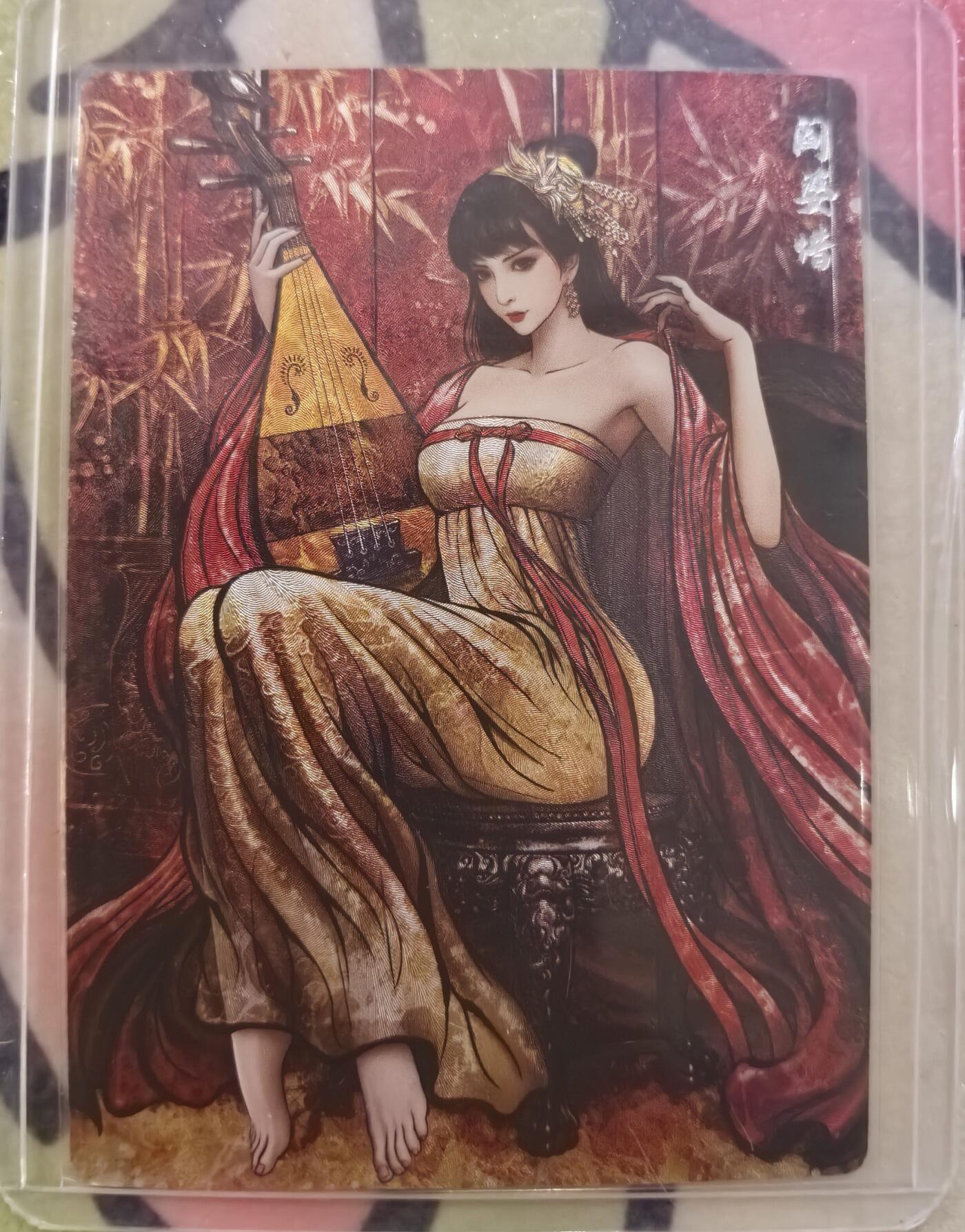 丫丫卡拍28期（2月8日22：00截拍） 【99编兑换卡】张建东水浒二弹特卡 阎婆惜原画粗闪 ☆编号随机