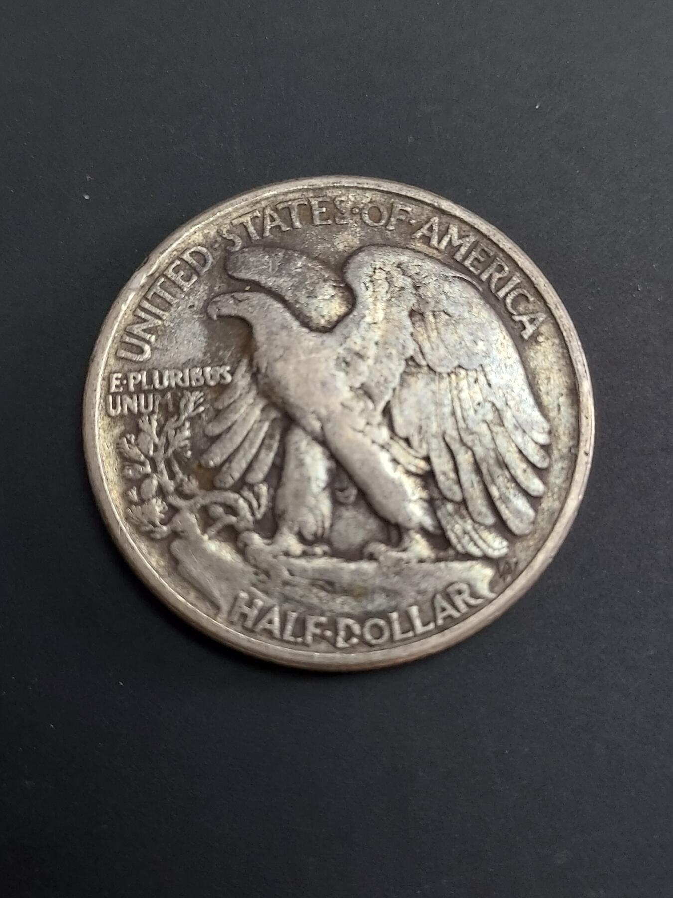 博彦收藏   2月9日 8点钱币专场 全场包邮 1946 美国半圆银币 12.3g 0.9银 