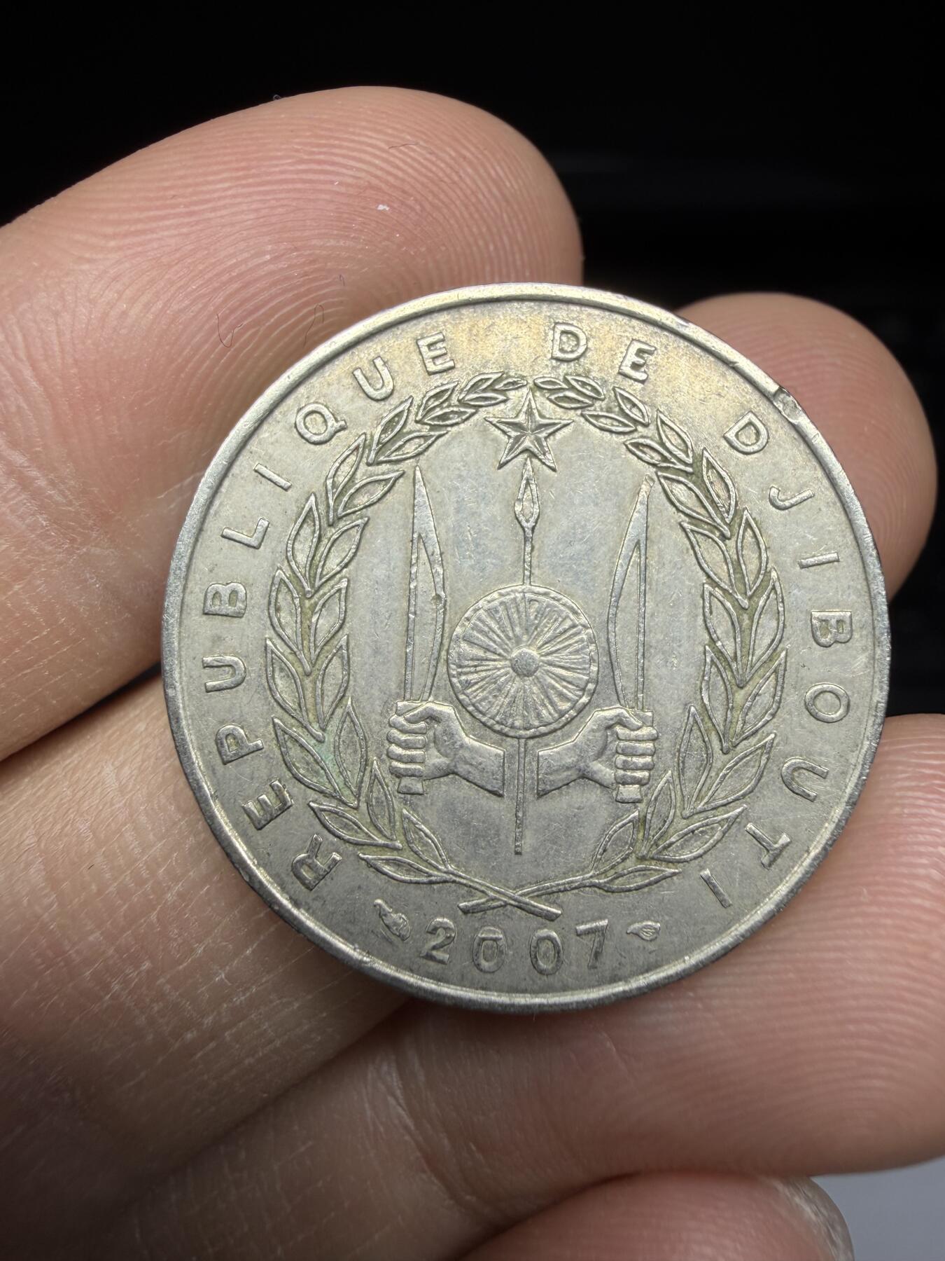 2025年集古藏今外币拍卖第二期-第5场—（总第305拍），可以寄存60天，满160元包邮。 2007年吉布提50法郎