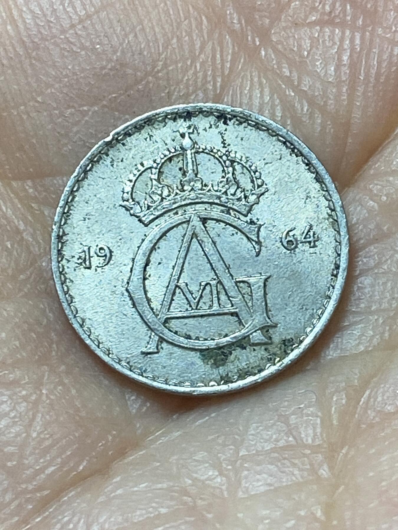 2026年第二十场(总第一百八十九场）外国好品散币场(免佣金) 瑞典🇸🇪1964年10欧尔(古斯塔夫六世第二版)