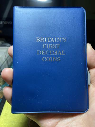 2026年第二十场(总第一百八十九场）外国好品散币场(免佣金) - 英国🇬🇧十进制原册套币5枚(伊丽莎白二世中年花冠，十进制第一版首发年套币)