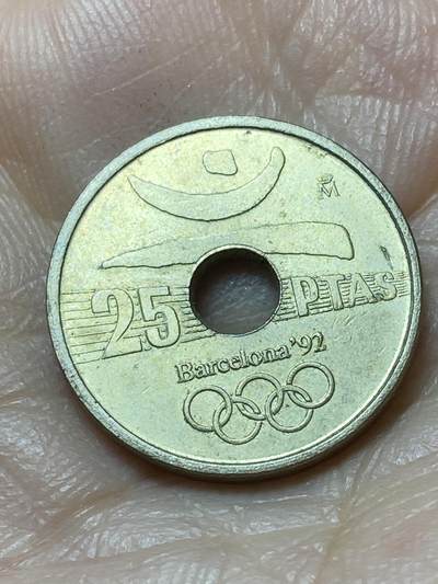 2026年第二十场(总第一百八十九场）外国好品散币场(免佣金) - 西班牙🇪🇸1990年25比塞塔(巴塞罗那奥运会纪念币)