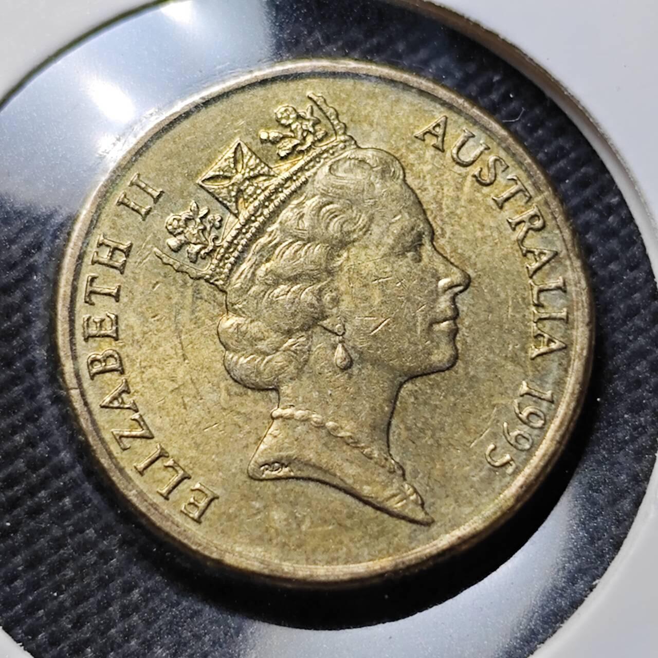 KK钱币收藏小铺  第394期  2月预留时间 周末发货  1995，澳大利亚土著人2元