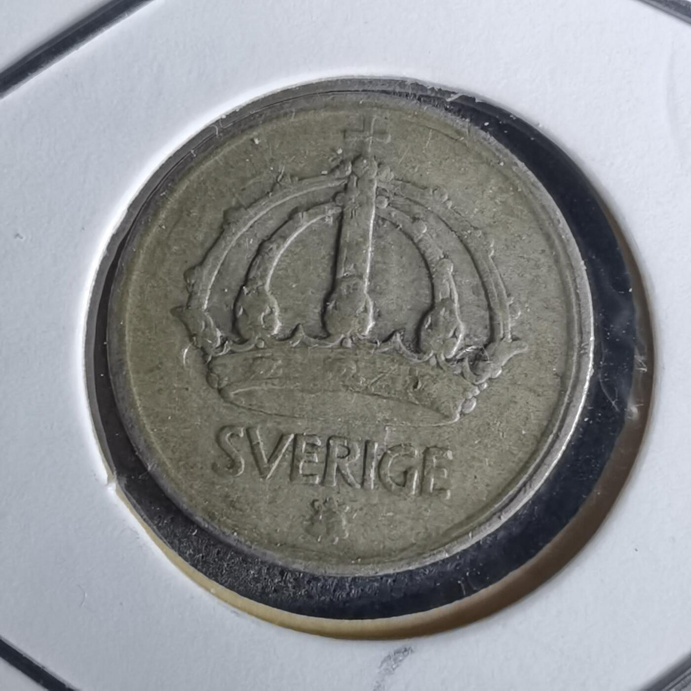 沼泽如烟--第989场 瑞典1945年10欧尔银币