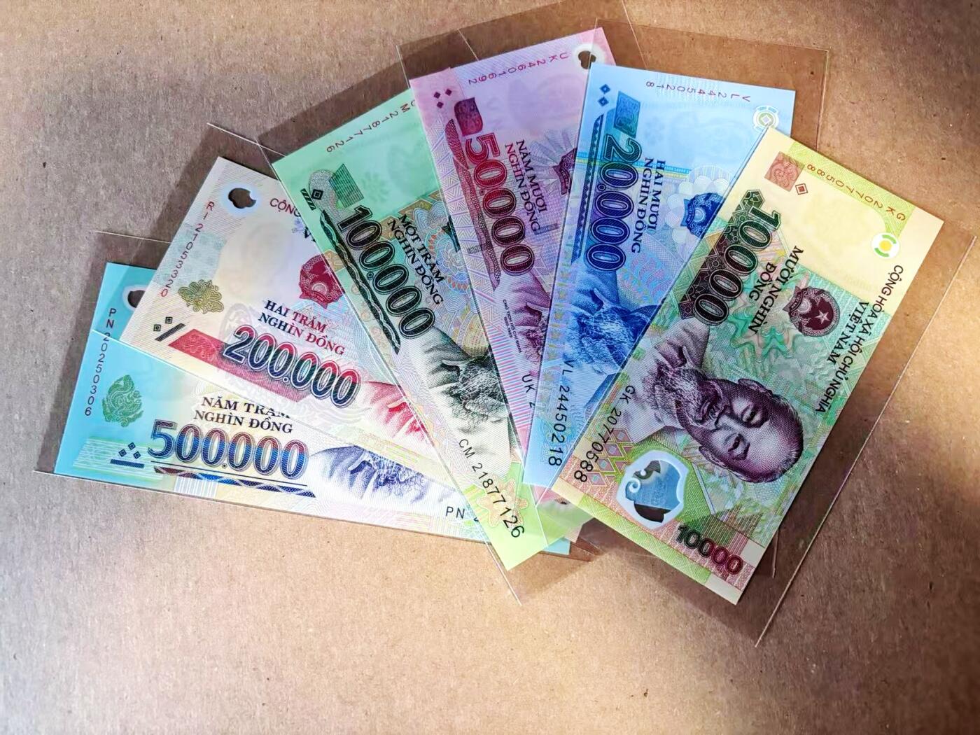 【Blue Auction】世界纸币精拍第784期——18级TOP拍卖/信誉/品质/专业/高效💫 【一组6张 含无47】越南 1万-50万盾 塑料钞 全新UNC