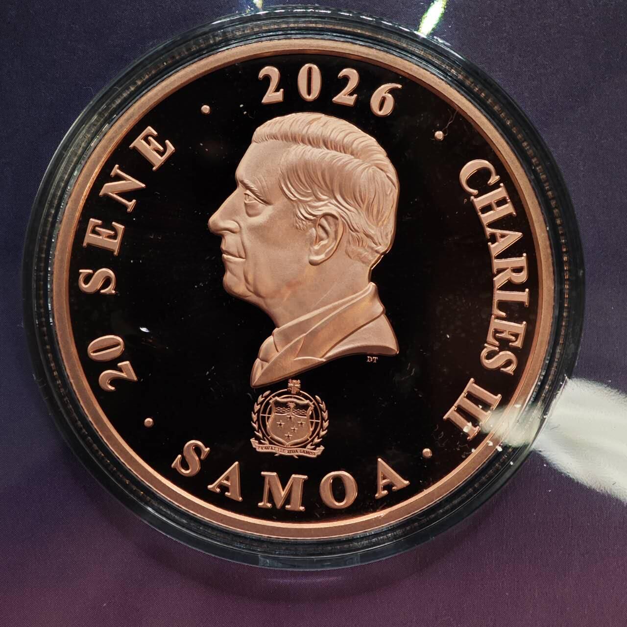  【淘币小摊】限时拍第八百六十六拍   散币场    年前最后一周之前预留8号9号全部发出请更换最新收货地址不方便收货的请勿参拍或者顺丰到付 萨摩亚2026年查尔斯三世马年纪念币