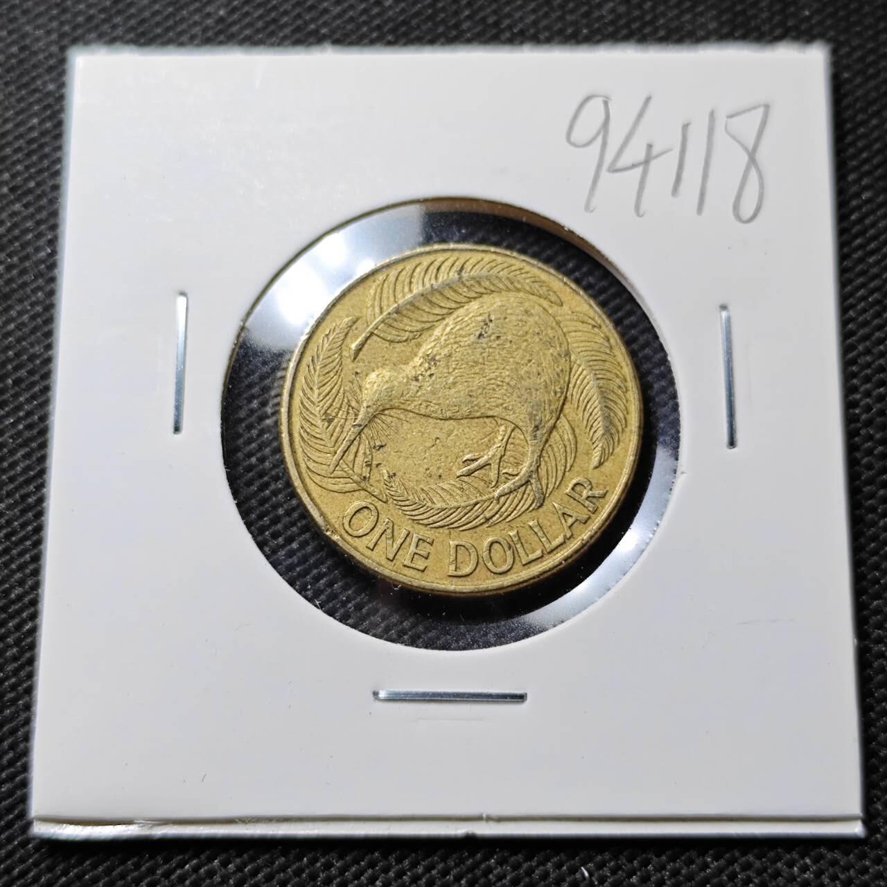 KK钱币收藏小铺  第394期  2月预留时间 周末发货 1990新西兰1元 