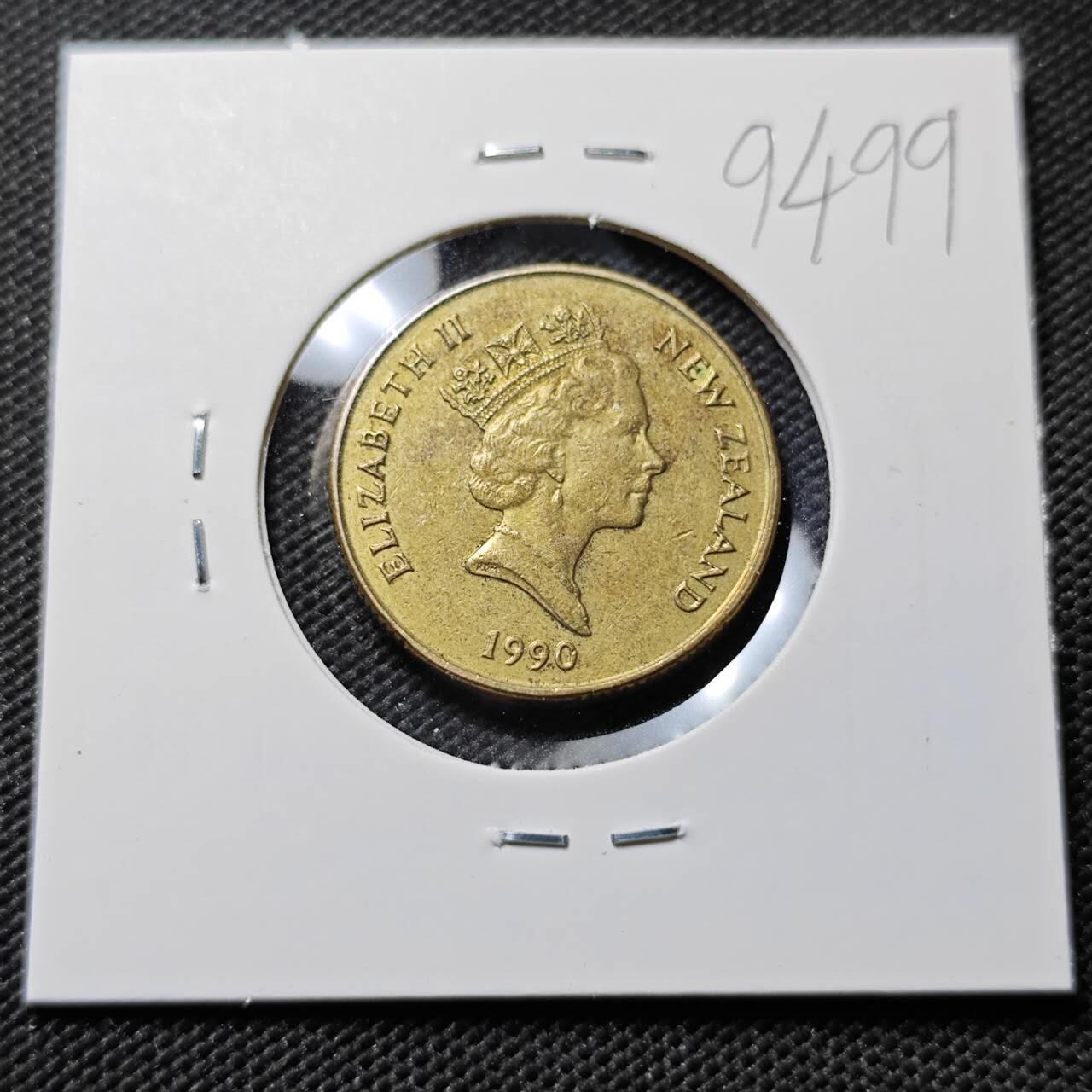 KK钱币收藏小铺  第394期  2月预留时间 周末发货  1990新西兰1元