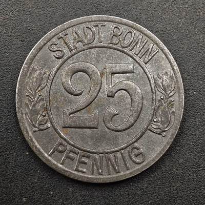  【淘币小摊】限时拍第八百六十六拍   散币场    年前最后一周之前预留8号9号全部发出请更换最新收货地址不方便收货的请勿参拍或者顺丰到付 - 德紧1920年伯恩25芬妮贝多芬铁币