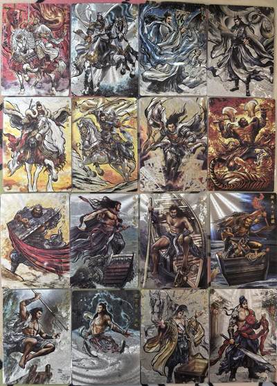 丫丫卡拍-场主生日🎂全场包邮（3月1日22：00截拍） 【粗闪原画套】张建东水浒第二弹 天罡17+地煞34=51张全套☆图中部分展示