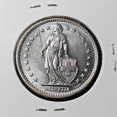 KK钱币收藏小铺  第394期  2月预留时间 周末发货 - 1970瑞士2法郎 好品