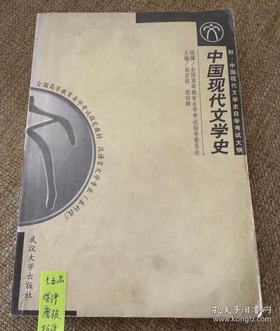旧平装书捡漏专场第二场 - 中国现代文学史  严红著  武汉大学出版社2000年03月出版