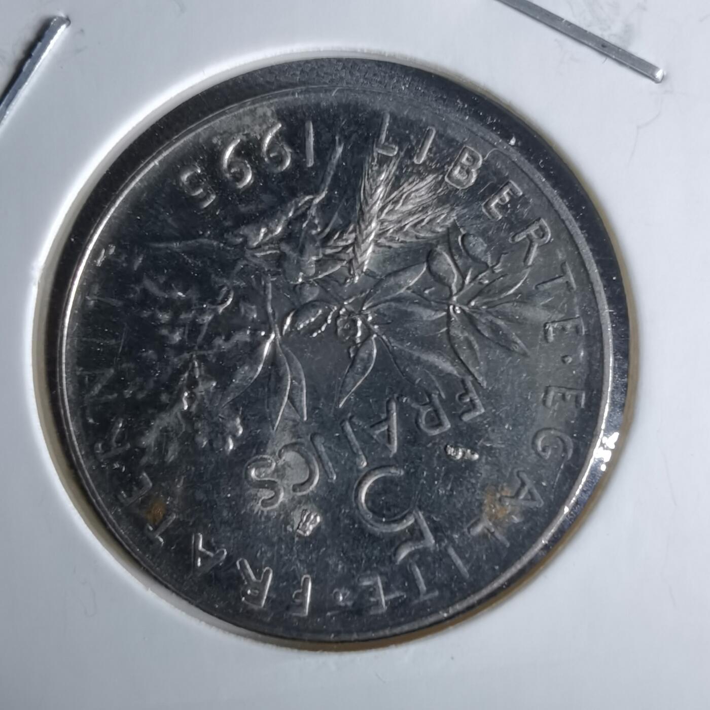 沼泽如烟--第989场 法国1995年5法郎