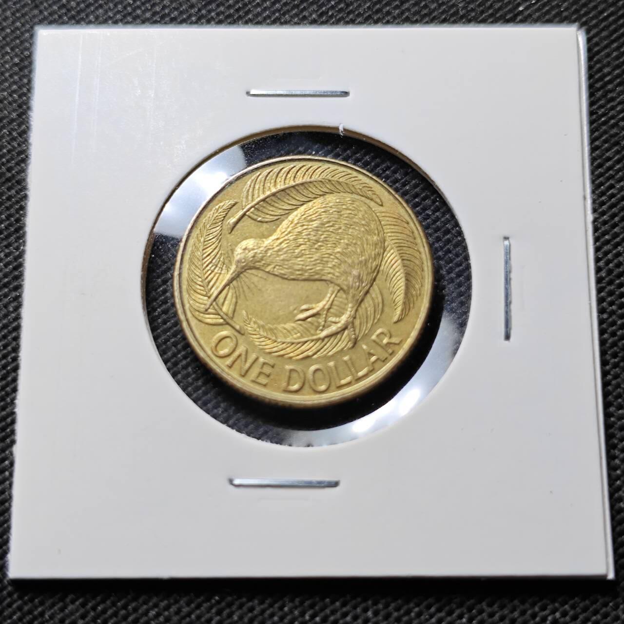 KK钱币收藏小铺  第394期  2月预留时间 周末发货  1990新西兰1元