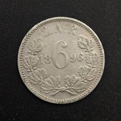 【淘币小摊】实时拍第八百六十七拍   小银币散币场    年前最后一周之前预留8号9号全部发出请更换最新收货地址不方便收货的请勿参拍或者顺丰到付 - 南非德兰士瓦1896年6便士银币