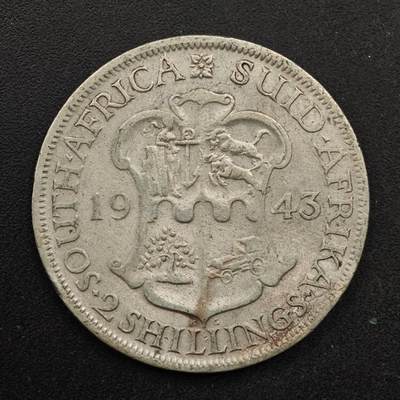 【淘币小摊】实时拍第八百六十七拍   小银币散币场    年前最后一周之前预留8号9号全部发出请更换最新收货地址不方便收货的请勿参拍或者顺丰到付 - 南非1943年乔治六世一先令银币