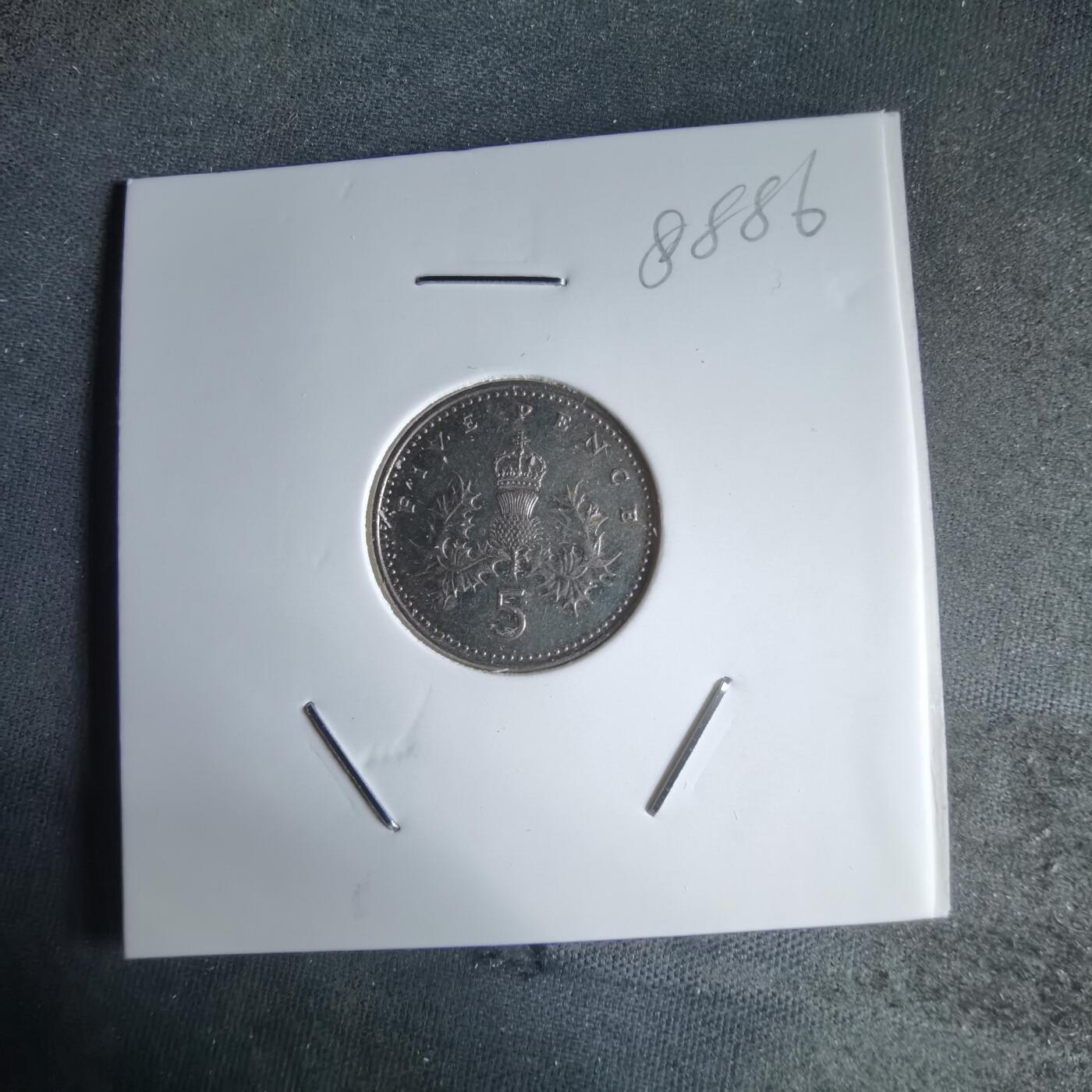 沼泽如烟--第988场 英国2003年5便士