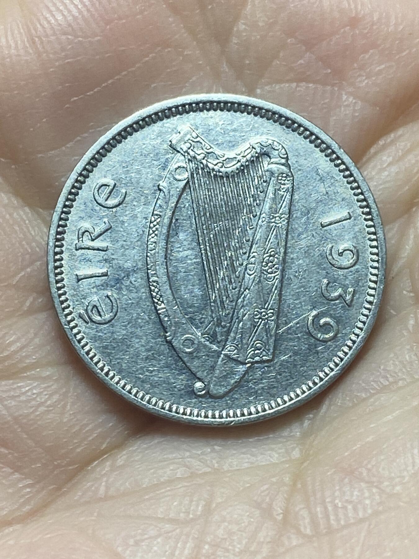 2026年第二十场(总第一百八十九场）外国好品散币场(免佣金) 少见–爱尔兰🇮🇪1939年6便士(共和国时期第一套第一版，纯镍材质版，首发年仅发行2年)