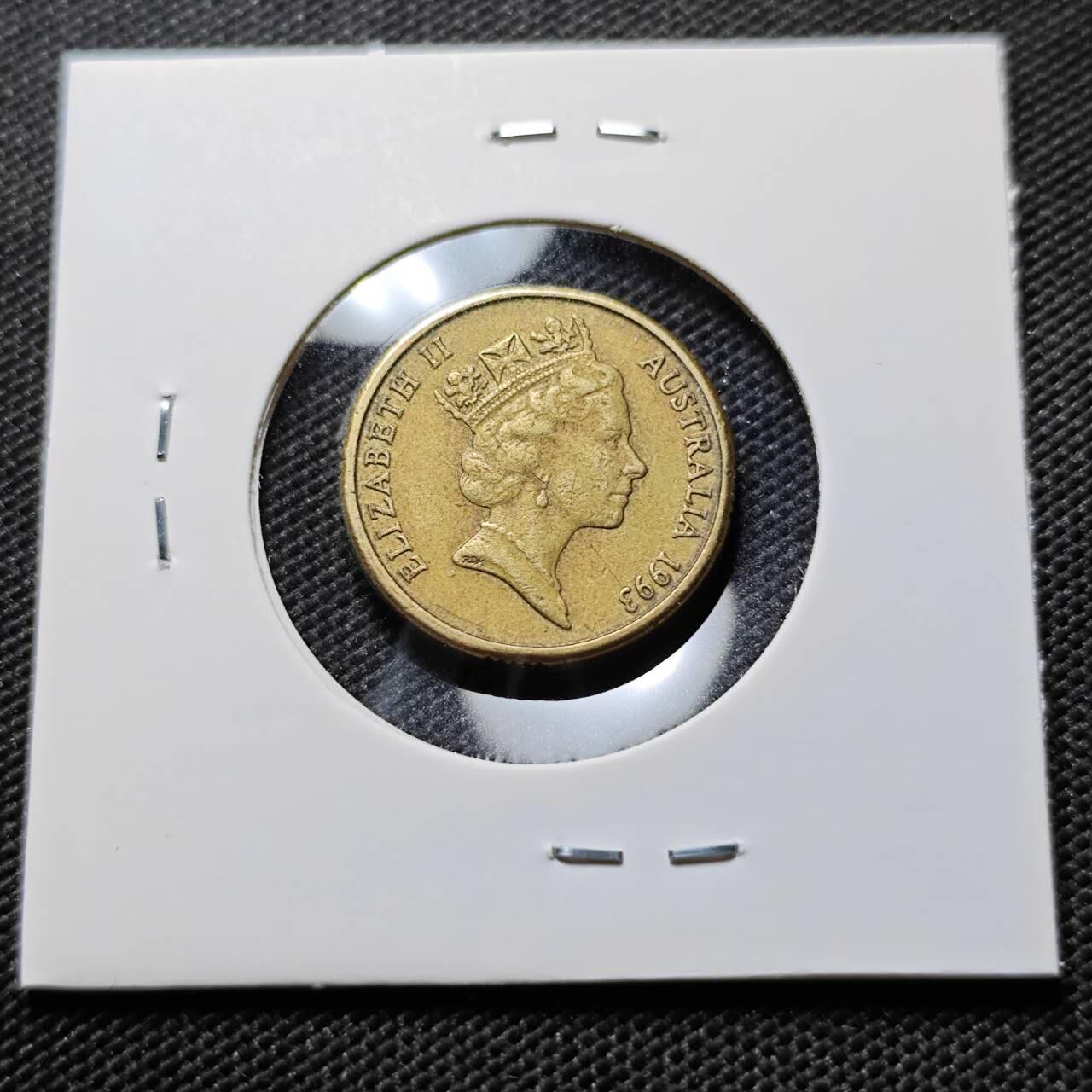 KK钱币收藏小铺  第394期  2月预留时间 周末发货  1993澳大利亚土著人2元