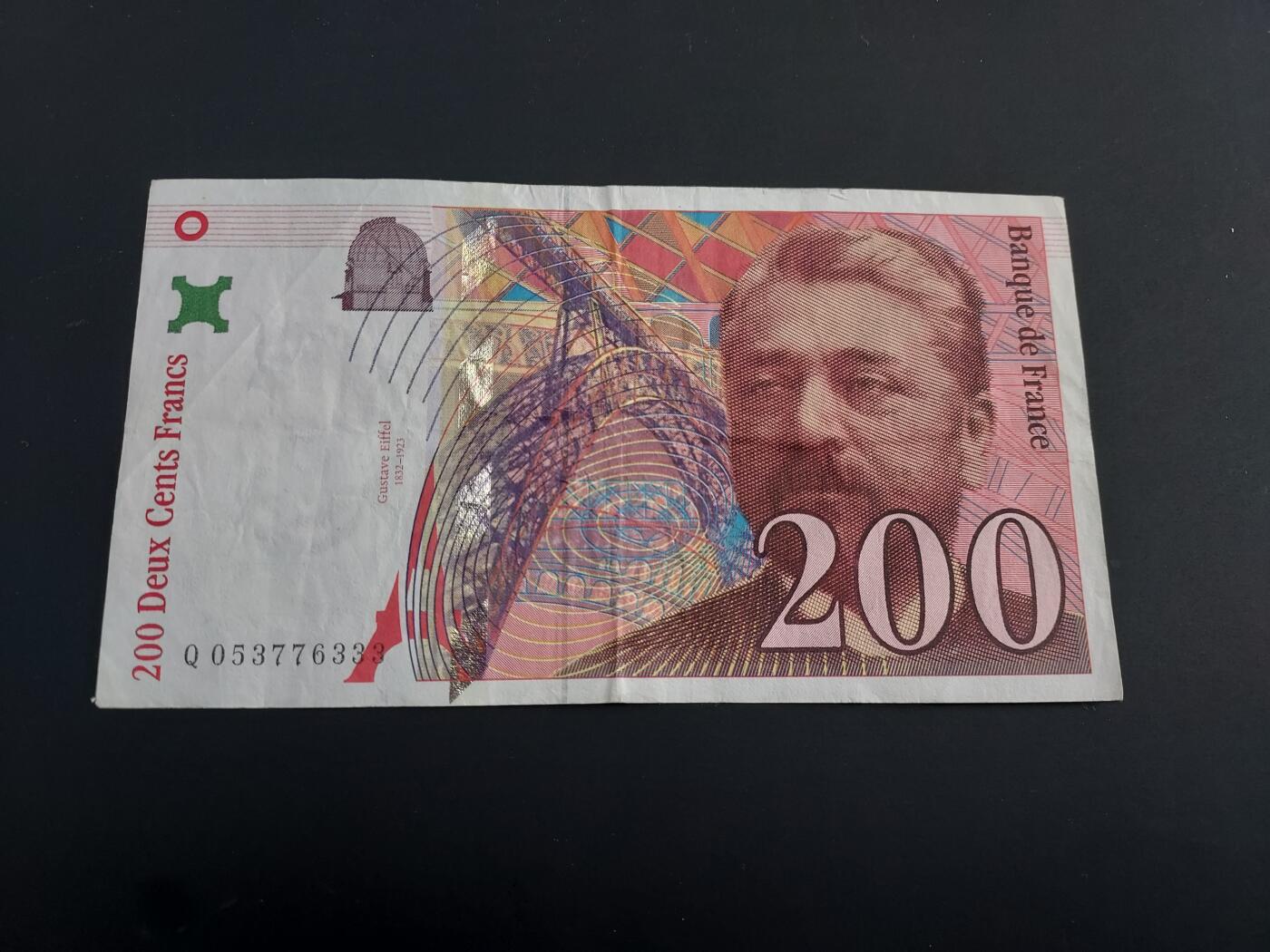 博彦收藏   2月9日 8点钱币专场 全场包邮 法国旧版200法郎 流通好品