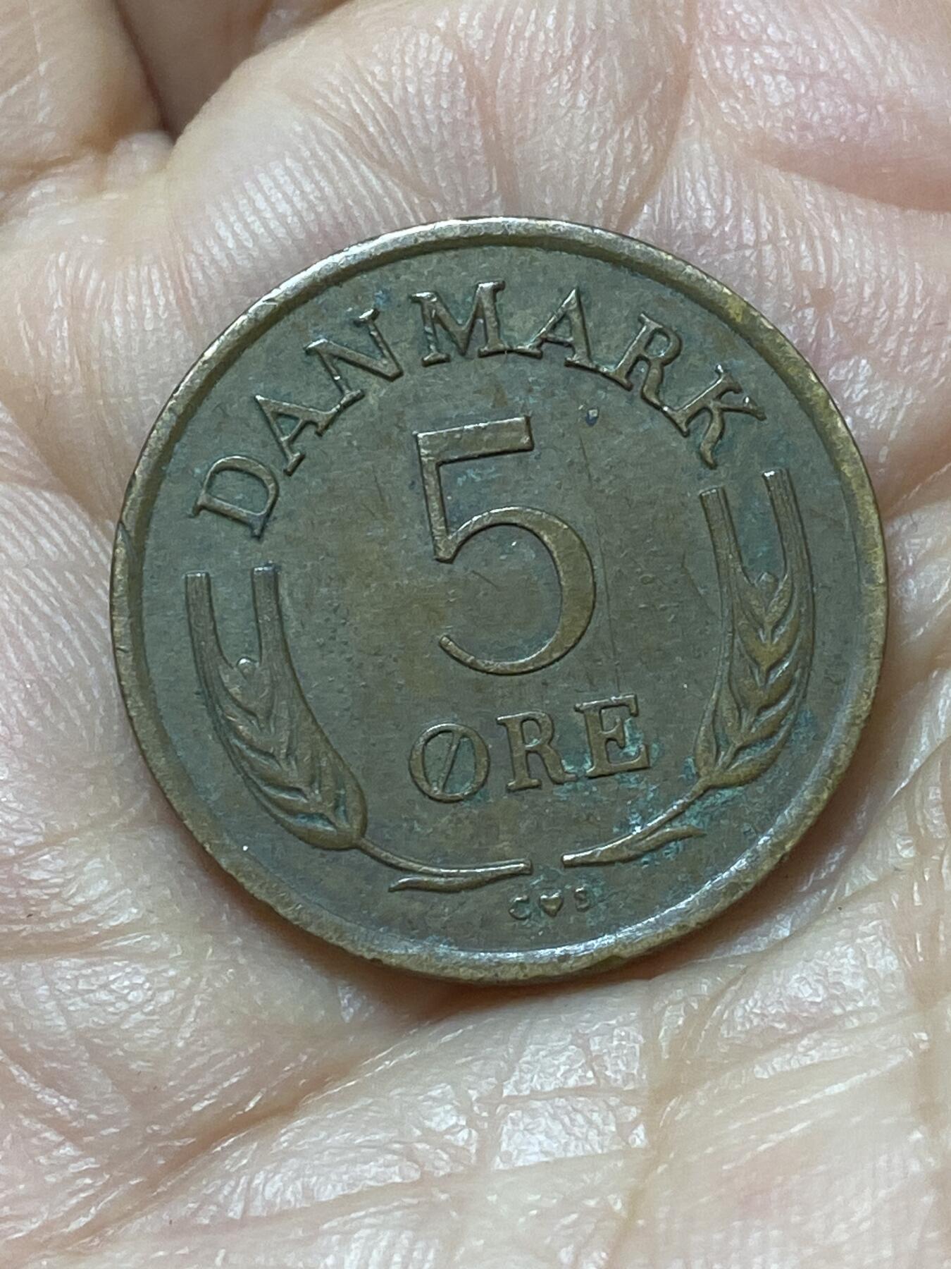 2026年第二十场(总第一百八十九场）外国好品散币场(免佣金) 丹麦🇩🇰1964年5欧尔(弗雷德里克九世第三版，C; S版)