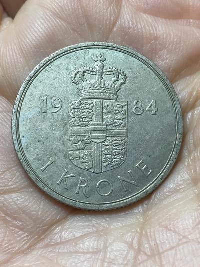2026年第二十场(总第一百八十九场）外国好品散币场(免佣金) - 丹麦🇩🇰1984年1克朗(玛格丽特二世第二版，R; B版)