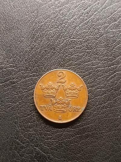 荟藏特别场次第一期——“社长的钢镚堆” - 瑞典1935年2欧尔 青铜版 古斯塔夫五世