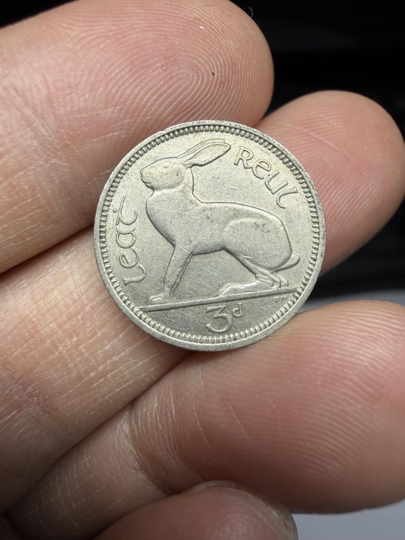 2025年集古藏今外币拍卖第二期-第5场—（总第305拍），可以寄存60天，满160元包邮。 1964年爱尔兰3便士