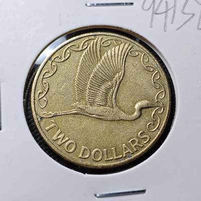 KK钱币收藏小铺  第394期  2月预留时间 周末发货 -  1999新西兰2元