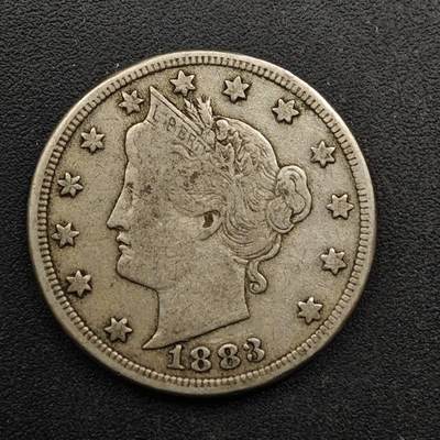  【淘币小摊】限时拍第八百六十六拍   散币场    年前最后一周之前预留8号9号全部发出请更换最新收货地址不方便收货的请勿参拍或者顺丰到付 - 美国1883年5分镍币