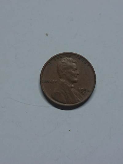 松南世界钱币——260205 - 美国1954年D厂标林肯1分铜币