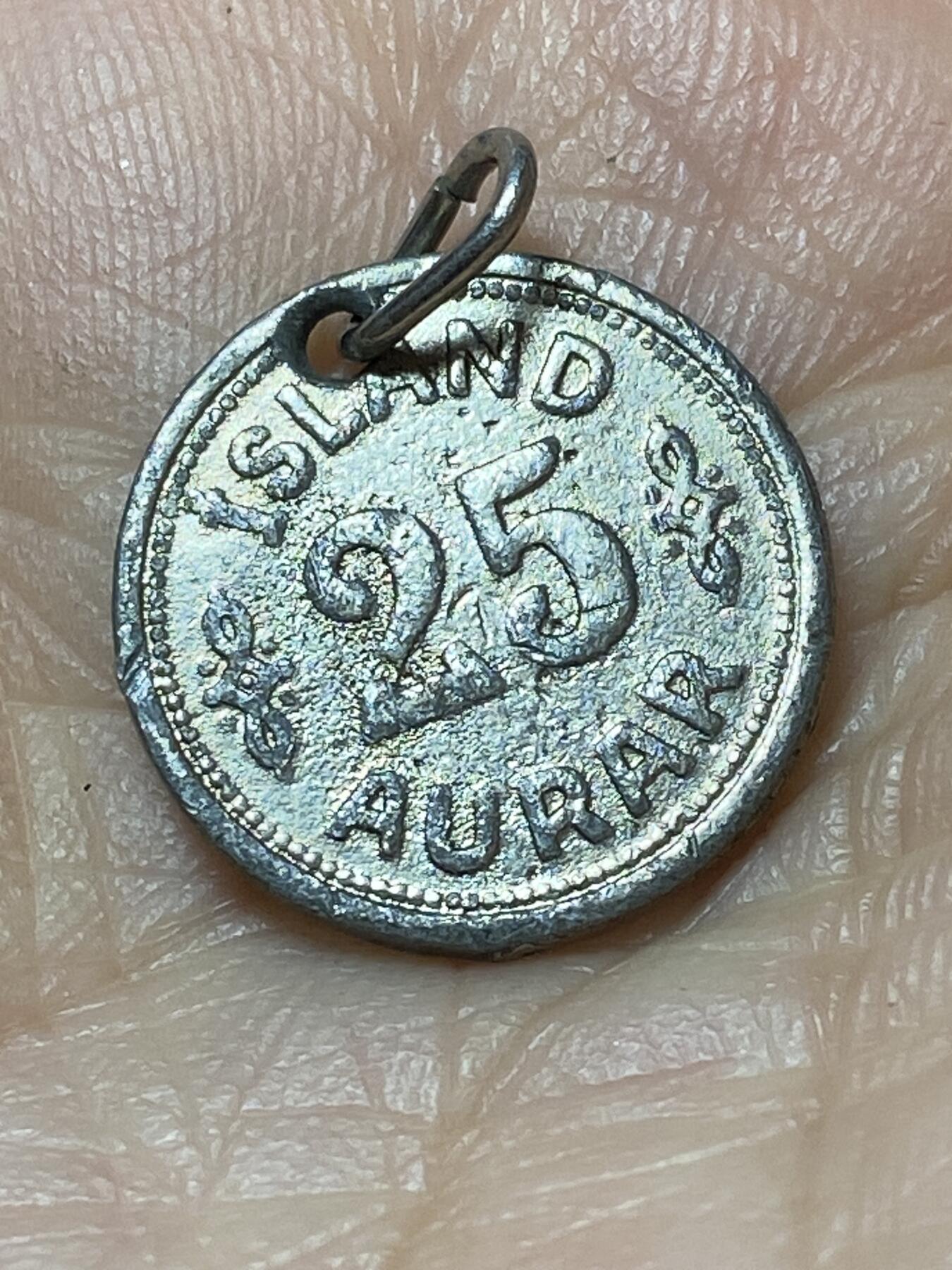 2026年第二十场(总第一百八十九场）外国好品散币场(免佣金) 丹属冰岛王国1942年25奥拉锌币(克里斯蒂安十世时期，第三版)