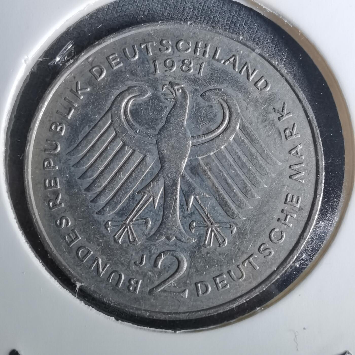 沼泽如烟--第989场 德国1981年2马克