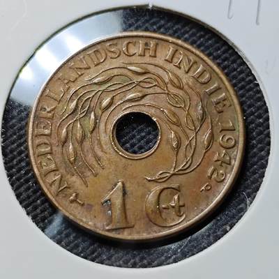 KK钱币收藏小铺  第394期  2月预留时间 周末发货 - 1942荷属东印度1分 