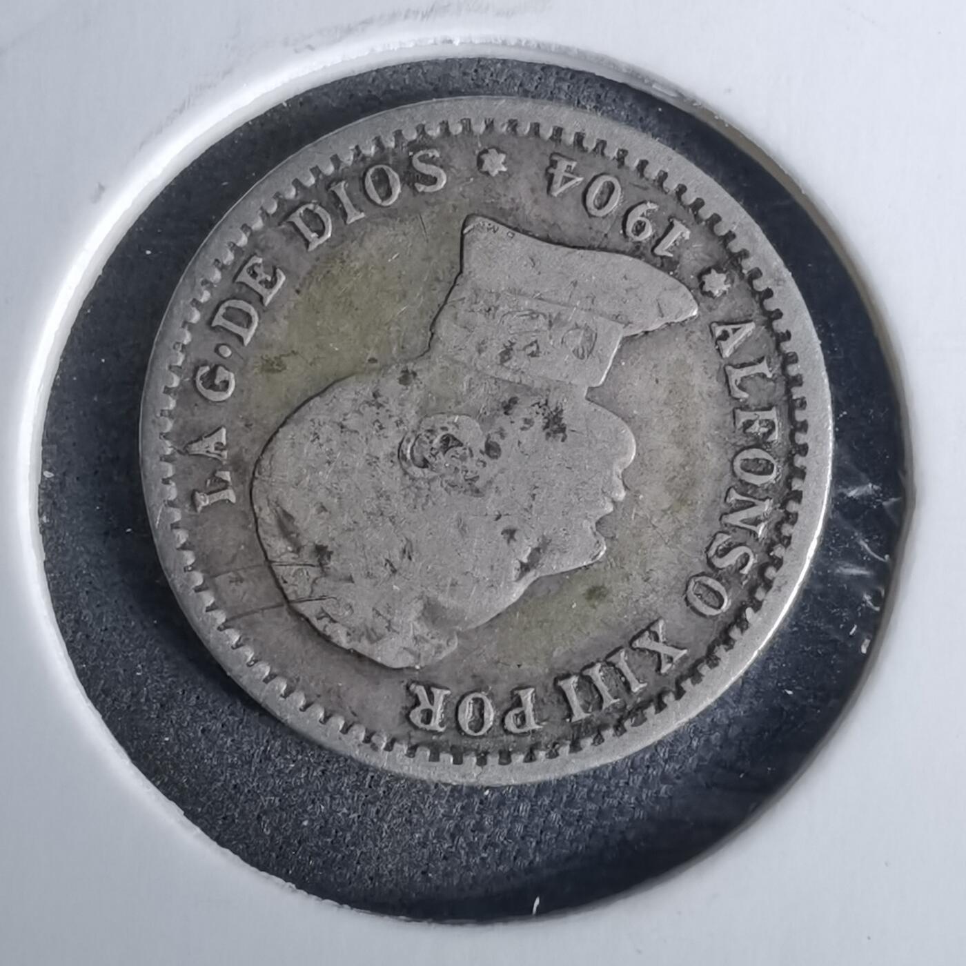 沼泽如烟--第989场 西班牙1904年50分银币阿方索十三世军装版