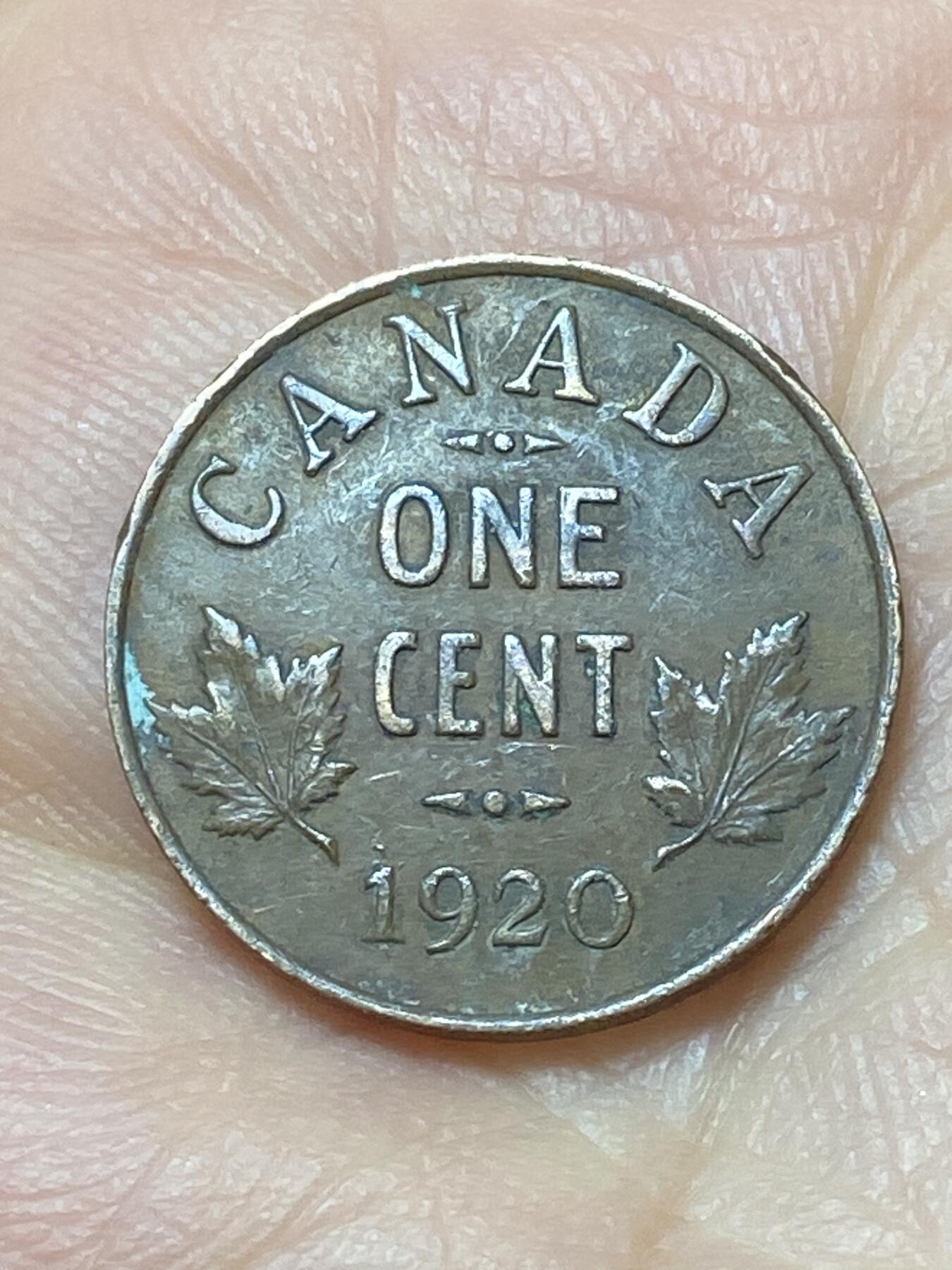 2026年第二十场(总第一百八十九场）外国好品散币场(免佣金) 加拿大🇨🇦1920年1分(乔治五世第三版首发年)