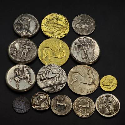  【淘币小摊】限时拍第八百六十六拍   散币场    年前最后一周之前预留8号9号全部发出请更换最新收货地址不方便收货的请勿参拍或者顺丰到付 - 古希腊罗马工艺品15枚