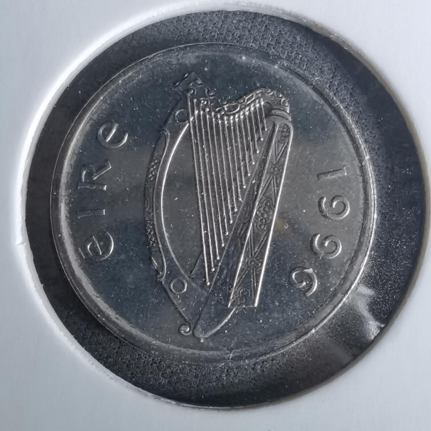 沼泽如烟--第989场 爱尔兰1996年5便士