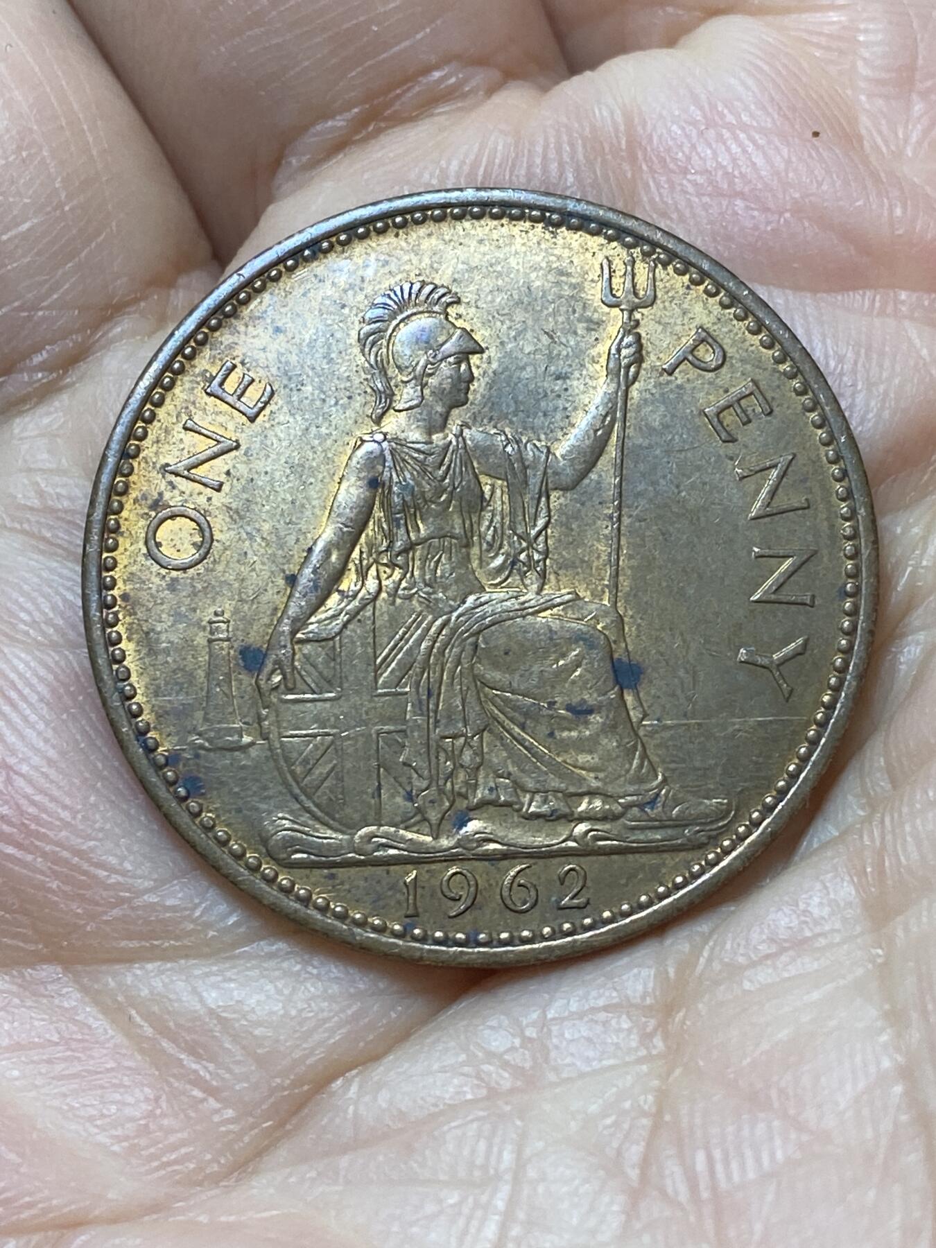 2026年第二十场(总第一百八十九场）外国好品散币场(免佣金) 英国🇬🇧1962年1便士(伊丽莎白二世青年桂冠第二版)