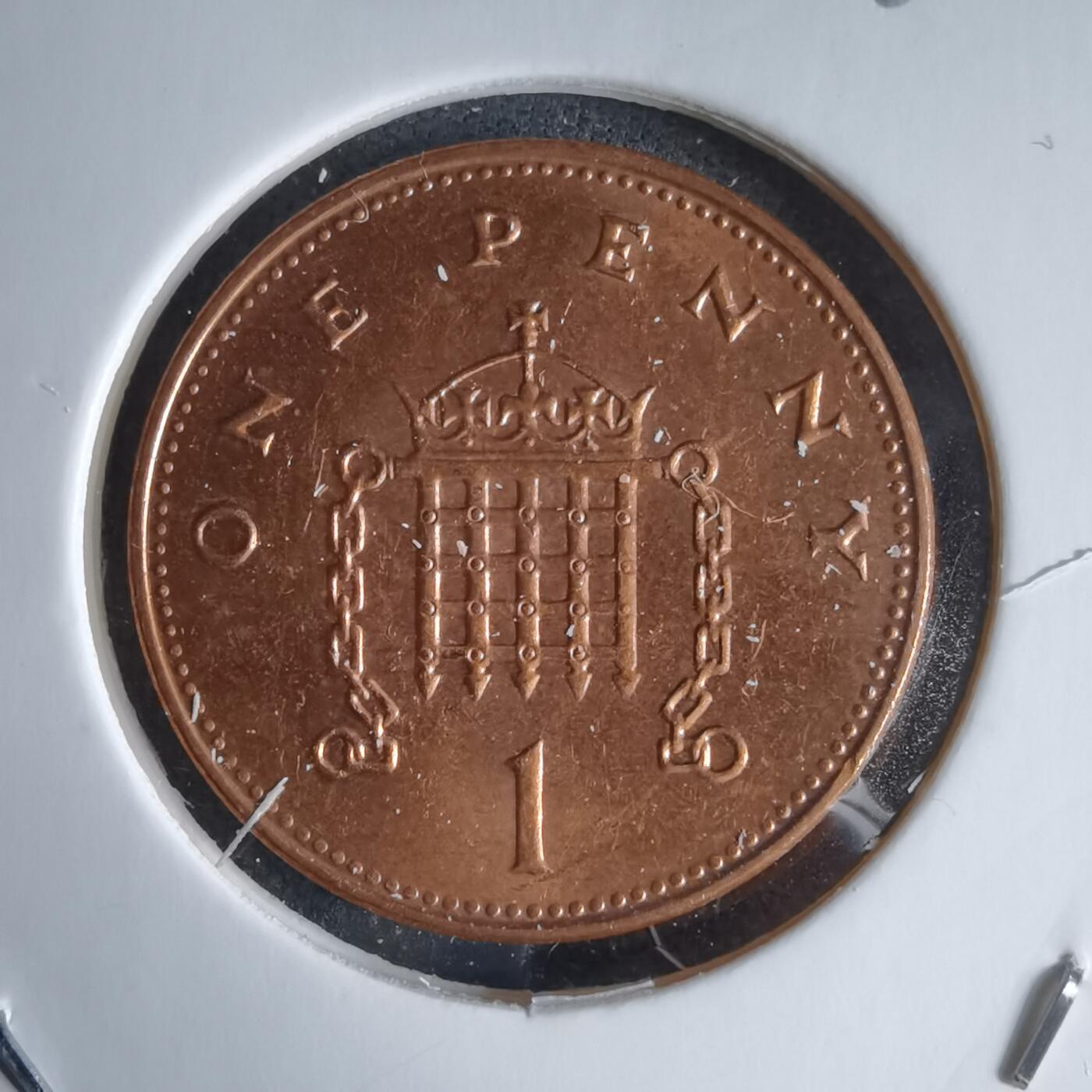 沼泽如烟--第988场 英国1999年1便士