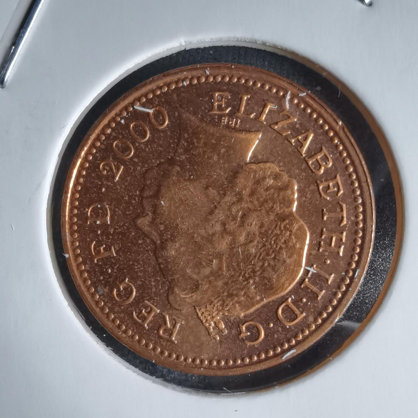 沼泽如烟--第988场 英国2000年1便士