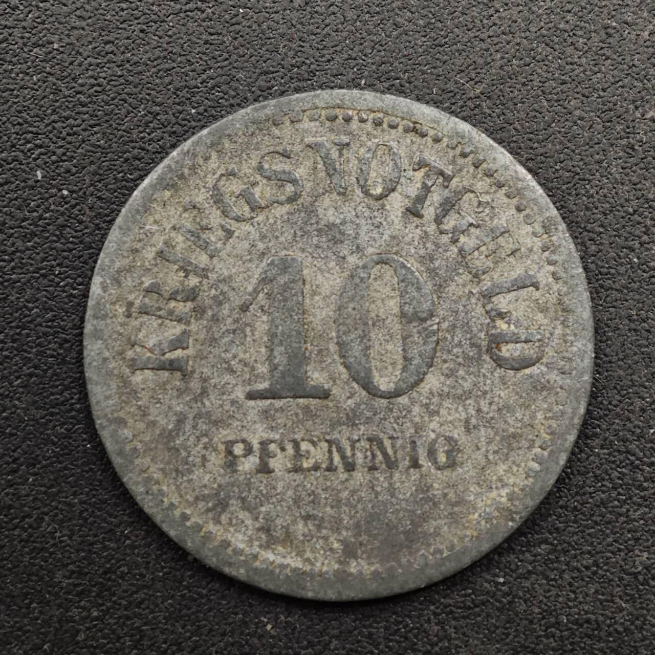  【淘币小摊】限时拍第八百六十六拍   散币场    年前最后一周之前预留8号9号全部发出请更换最新收货地址不方便收货的请勿参拍或者顺丰到付 德紧1917年10芬妮锌币