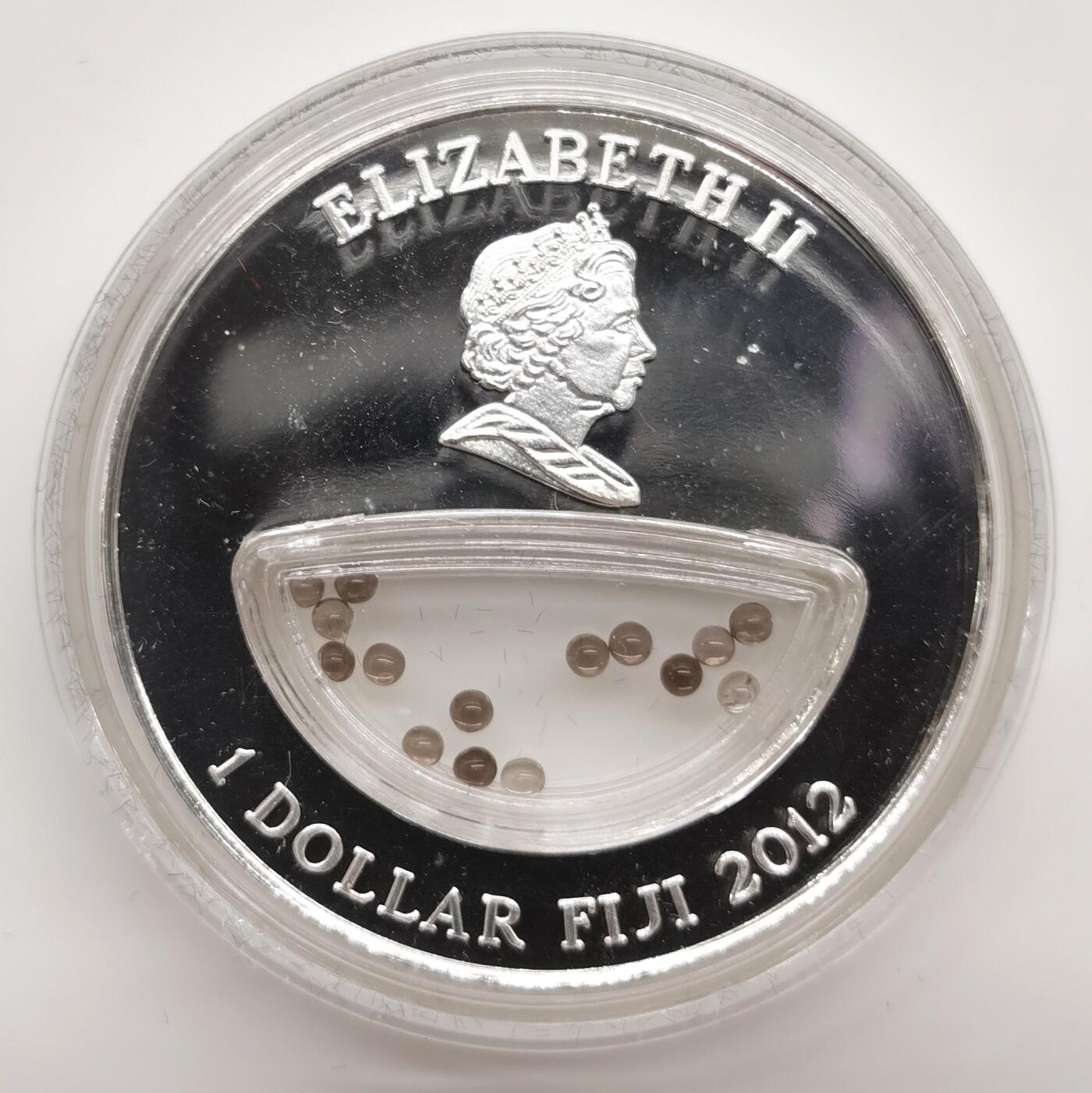 博洋堂“心向春光”2月精品大拍专场暨第160期（全场包邮） 2012年斐济1元精制银币 自然母亲的宝藏-烟色水晶 20克999银 发行量：999 盒证全