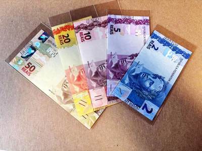 【Blue Auction】世界纸币精拍第784期——18级TOP拍卖/信誉/品质/专业/高效💫 -  【一组5张】巴西 2-50雷亚尔 全新UNC